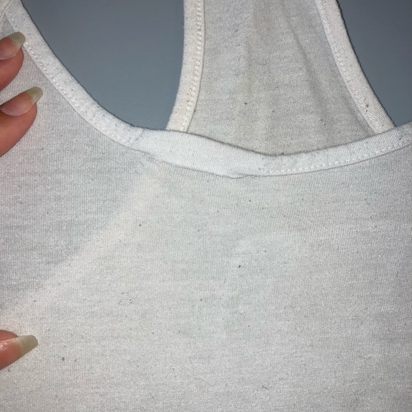 White cover up crop top - Picture 5 of 5